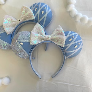 Queen Elsa Ears, Frozen Ears, Ice Queen Ears, Arendale Park Ears, Epcot Ears, Park Ear Headband, Princess Mouse Ears, Holiday Mouse Ears