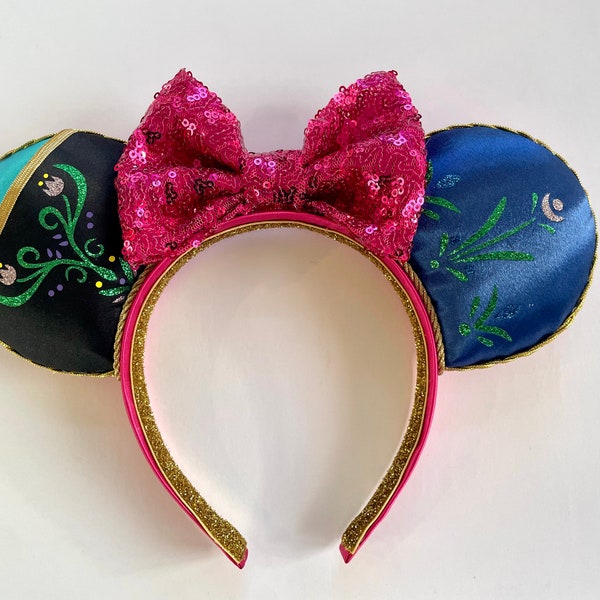 ANNA Ears, Frozen Ears, Arendelle Princess Ears, Park Ears, Princess Anna Ears