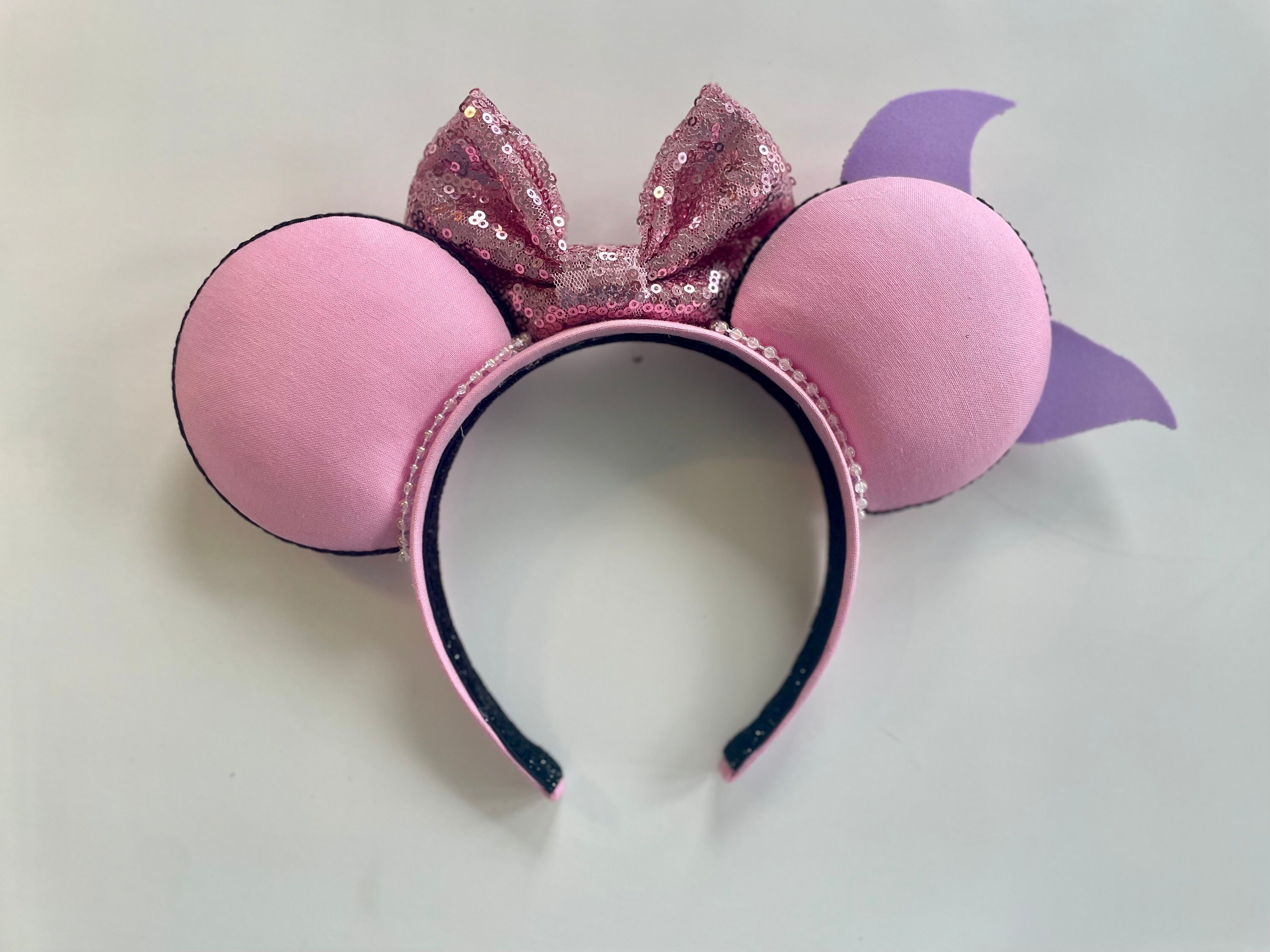Disney Parks Winnie the Pooh Piglet Pink Sequin Ear Headband Disney 2022 Disneyland authentic pink piglet minnie mouse  main image 2