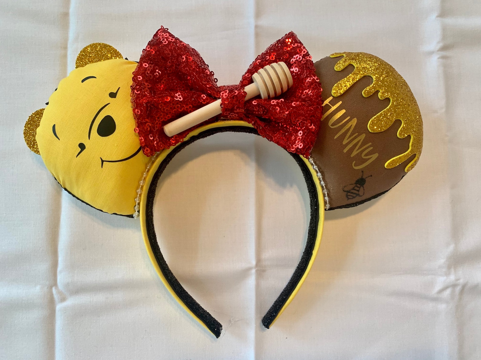 Winnie the Pooh Mouse Ears Pooh and Honey Pot Ears Bee Etsy