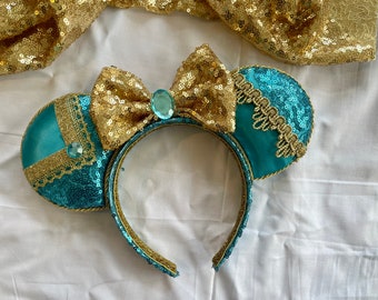 A Whole New World Princess Mouse Ears, Jasmine Ears, Mouse Ears, Princess Ears, Disney Ears