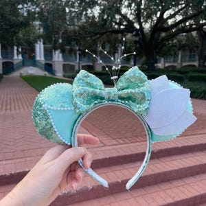 Orejas de ratón Tiana: Diadema de lentejuelas de la princesa Park