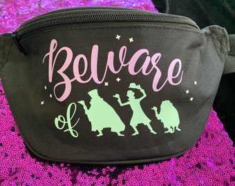 Beware of Ghosts Fanny Pack, Foolish Mortal Bag, Haunted Mansion Fanny Pack, Disney Park Accessories, Boo Bash Fanny Pack