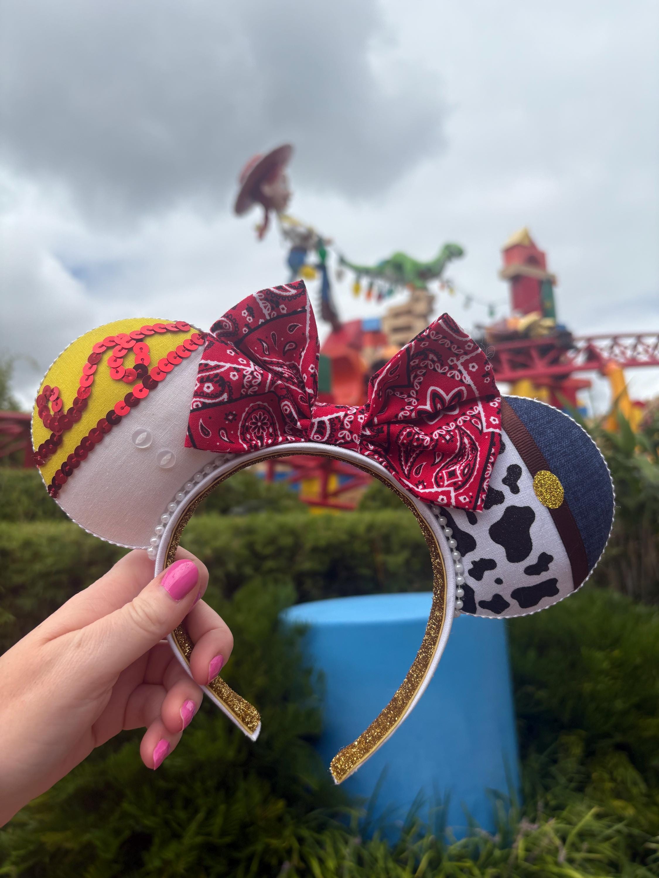 Jessie Mouse Ears: Toy Story Cowboy Headband, Park Accessory  display picture 1