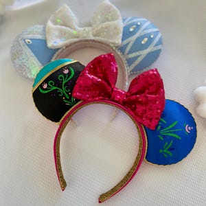 ANNA Ears, Frozen Ears, Arendelle Princess Ear, Park Ears Headband, Princess Anna Ear, Princess Mouse Ears, Elsa and Anna Ear, Park Headband