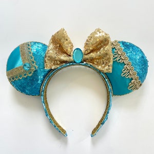 Jasmine Mouse Ears, A Whole New World Ears, Arabian Princess Ears headband, Park Accessory Headband