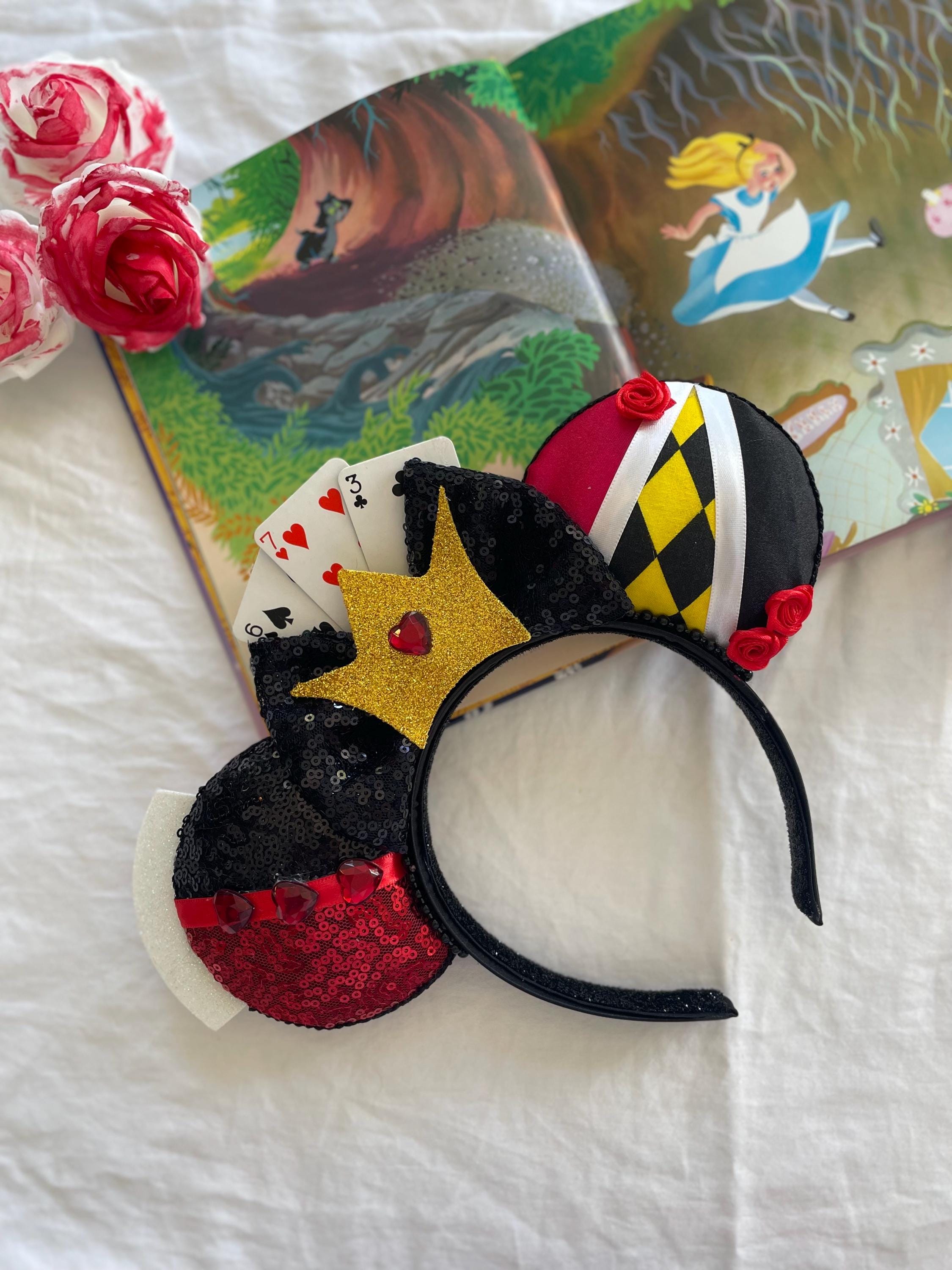 Disney Parks Minnie Mouse Hearts and Flowers Ears Headband For Adults ?? Valentine main image 4