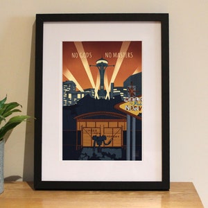 Fallout New Vegas inspired Independent Vegas art print - Retro comic book style - A3 - A4 - A5