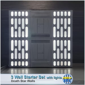 1/6 Scale Death Star Wand-Starter-Set mit Lichtern - Shelf-EEZ