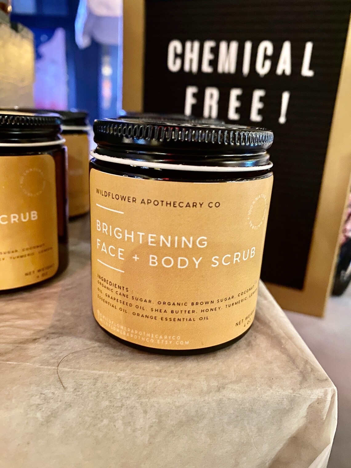 Brightening Turmeric Honey Sugar Scrub Natural Face & Body Sugar Scrub Etsy