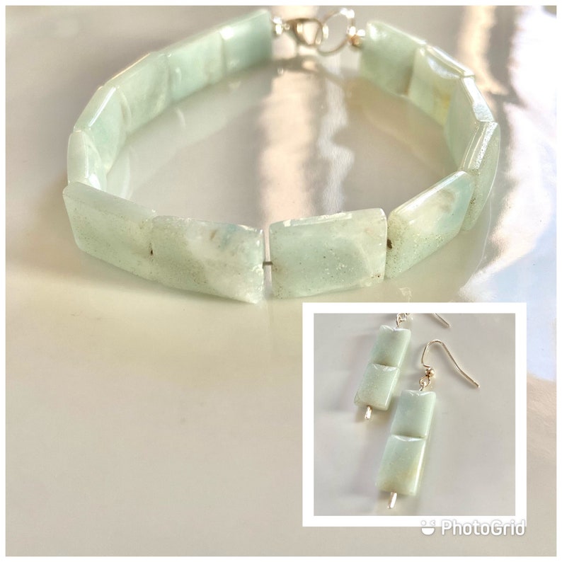 Amazonite Bracelet /& Earring Set