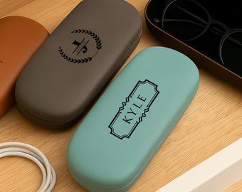 Customized Glasses Case, Everyday Glasses Case, Personalized Sunglasses Case, Gift Idea For Him & Her, Unisex Gift Idea, Fathers Day Gift