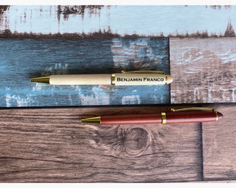 Maple, Personalized Engraved Wood Ballpoint Pen, Custom Wooden Pens,FREE Gift Box Engraving, Maple, Rosewood Pen, Wedding, Doctor Gifts