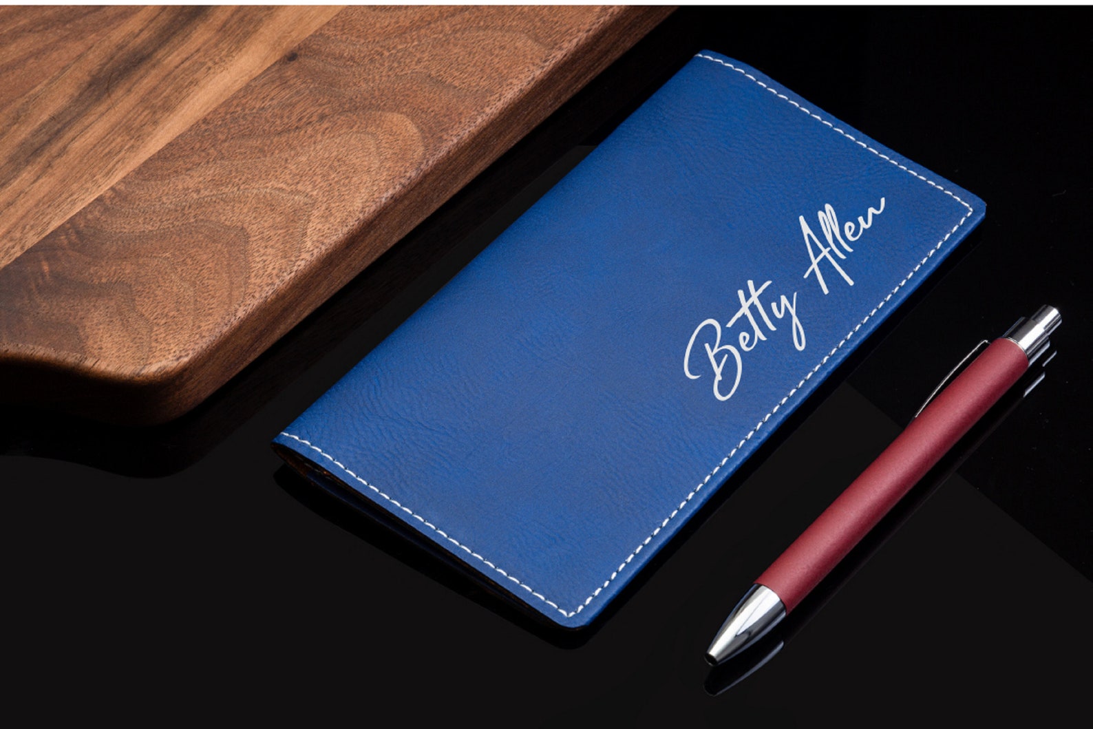 Personalized Checkbook Cover, Leather Checkbook, Checkbook Wallet and