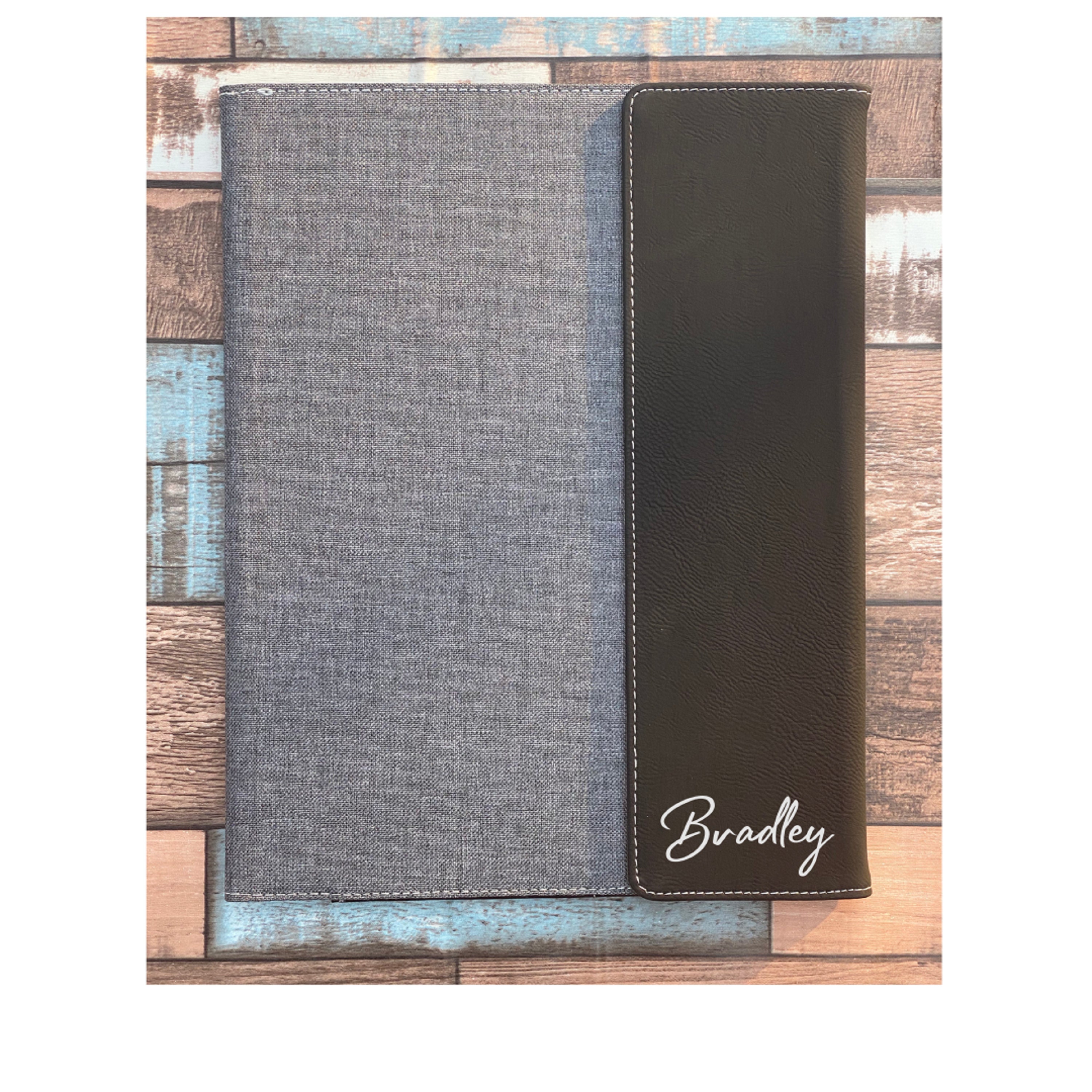 Big Size Personalized Portfolio Custom Notepad Cover Business Etsy