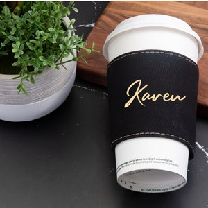 Custom Mug Sleeve, Personalized Coffee Cup Sleeve, Custom Coffee Sleeve, Custom Cup Sleeve, Cup Sleeve, Leather Cup Sleeve, Mug Sleeve
