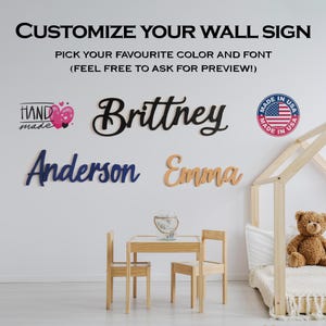 Custom Baby Name Sign, Cutout Wall Sign, Custom Baby Name, Newborn Gift, Wood Name Sign, Baby Gift, Personalized Gift, Nursery Wall Decor