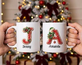 Personalized Christmas Mug, Custom Coffee Cup, Xmas Gifts