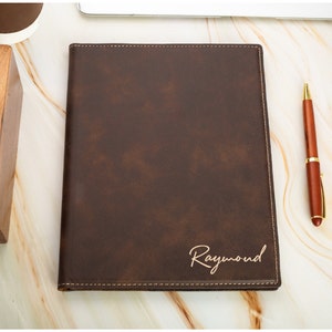Personalized Refillable Portfolio Custom Notepad Cover Business Portfolio Personalize Graduation Gift Refillable portfolio Business Gift