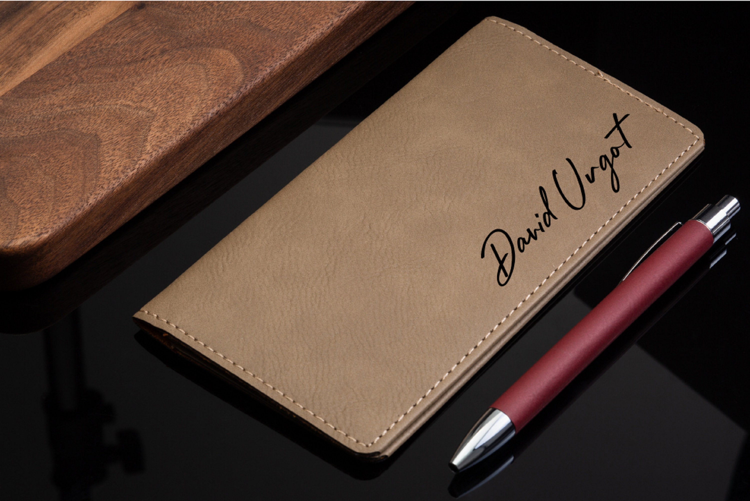Personalized Checkbook Cover, Leather Checkbook, Checkbook Wallet and ...