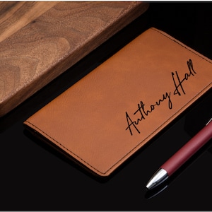 Personalized Checkbook Cover, Leather Checkbook, Checkbook Wallet and ...