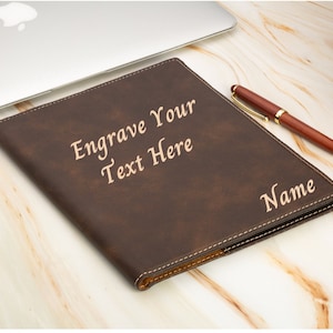 Personalized Refillable Portfolio, Custom Notepad Cover, Business Portfolio, Personalize Graduation Gift, Refillable portfolio Business Gift
