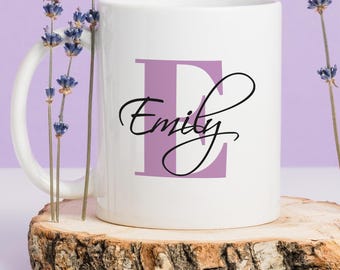 Customized Mug, Birthday Gift, Custom Initial Mug, Coffee Lover Gift, Ceramic Mug, Mother's Day Gift, Couples Gift, Name Mug, Christmas Gift