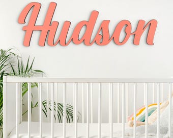 Personalized Wall Name Sign, Wooden Name Wall Decor, Wall Cutout Name, Custom Name Sign, Newborn Room Decor, Newborn Gift, Wood Name Sign