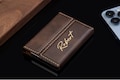 Customized Business Card Holder, Personalized Business Card Holder, Monogrammed Business Card Holder, Business Card Case, Leatherette