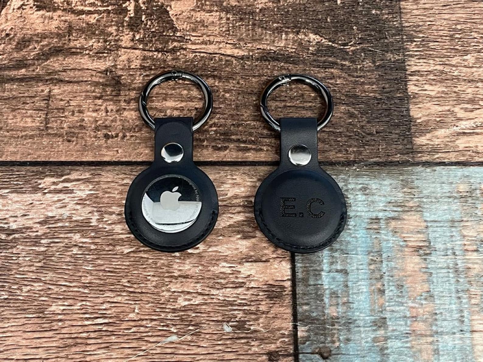 AirTag Case Keychain Leather AirTag Holder Customized Etsy