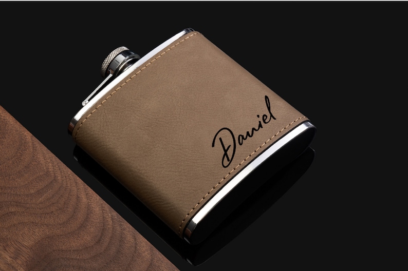 Personalized Leather Flask Custom Flasks Engraved Flask Hip Etsy