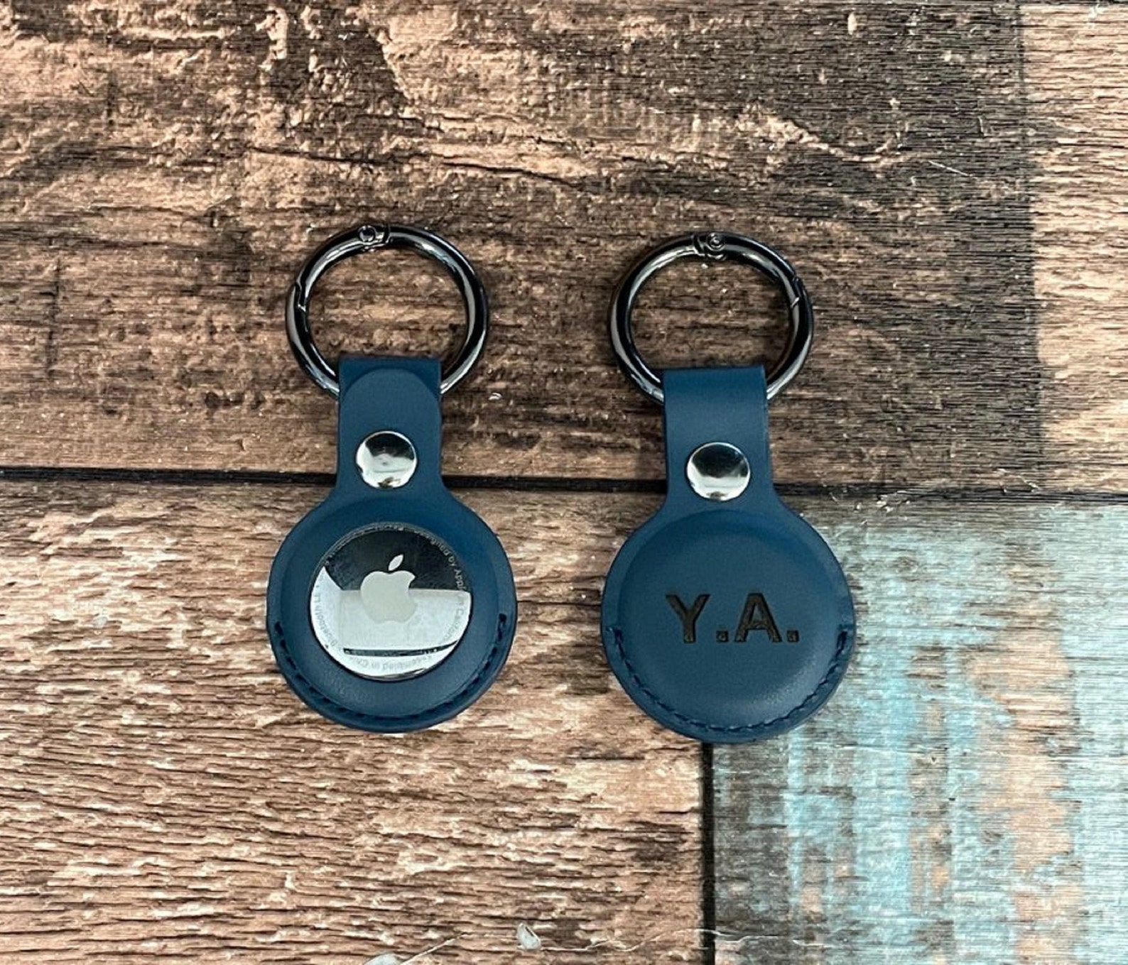 AirTag Case Keychain Leather AirTag Holder Customized Etsy