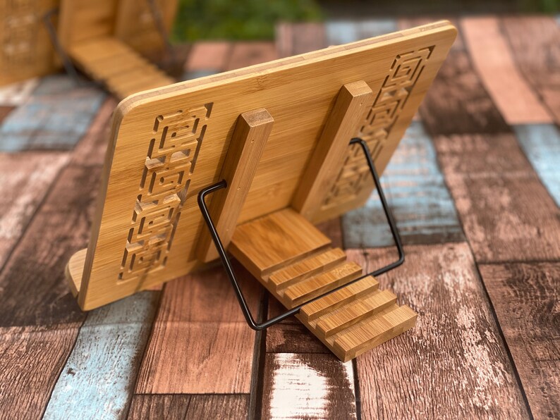 Personalized Book Stand Custom Wooden Cookbook Stand Etsy