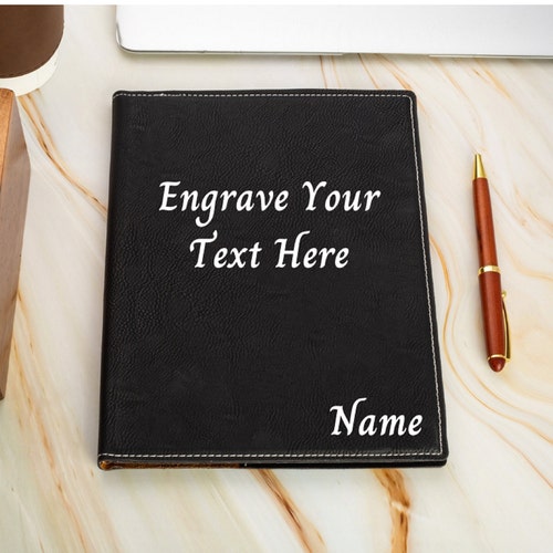 Personalized Portfolio Custom Notepad Cover Business Etsy