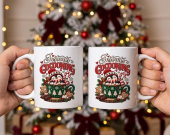 Instants Cocooning Christmas Mug, Hot Cocoa Gift, Penguin Mug