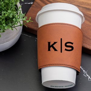 Personalized Coffee Cup Sleeve, Custom Coffee Sleeve, Custom Cup Sleeve, Cup Sleeve, Mug Sleeve, Leather Cup Sleeve, Mug Sleeve, Custom Mug