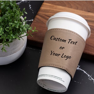 Custom Cup Sleeve, Custom Coffee Sleeve, Custom Mug Sleeve, Personalized Coffee Cup Sleeve, Cup Sleeve, Leather Cup Sleeve, Mug Sleeve