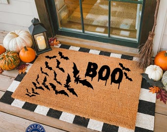 Boo Bats Doormat, Halloween Decoration, Creepy Gifts