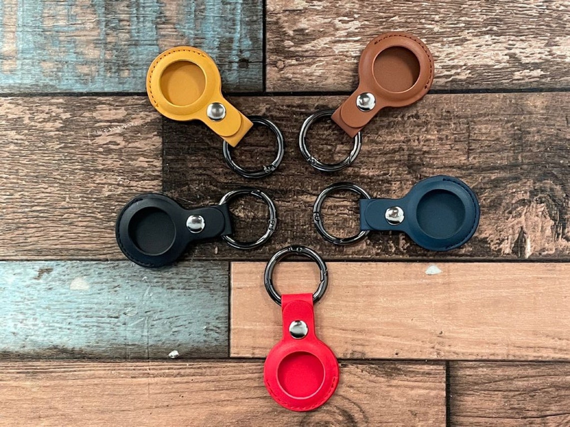 Leather AirTag Holder Customized AirTag Holder Personalized Etsy