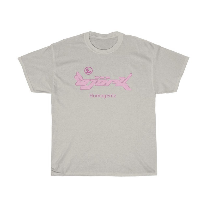 Bjork Homogenic Pink Logo T-shirt - Etsy