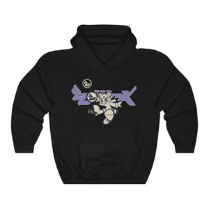 Bluza z kapturem Bjork Fly Girl (szary/jasnofioletowy/granatowy)