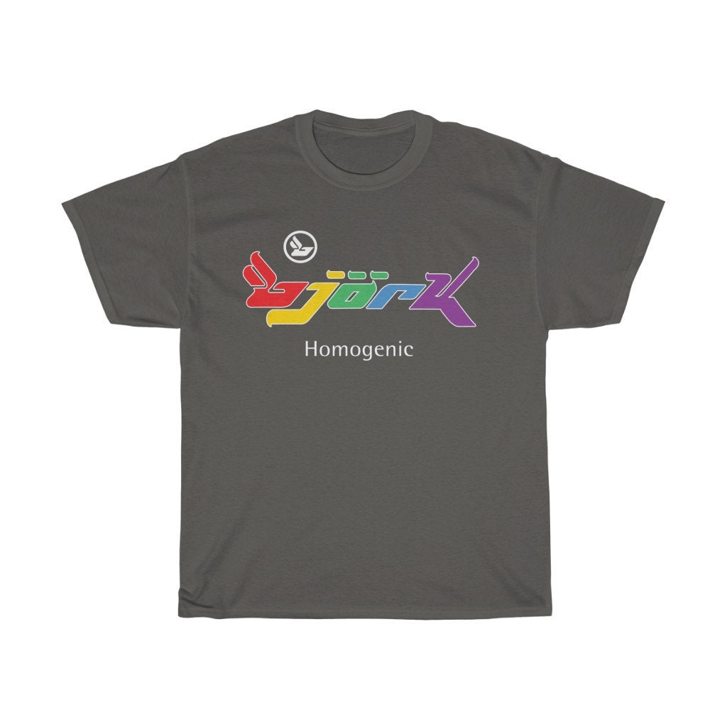 Bjork Homogenic Rainbow Logo T-shirt | Etsy