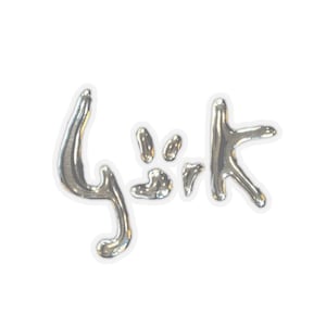 Bjork Metallic Logo Sticker