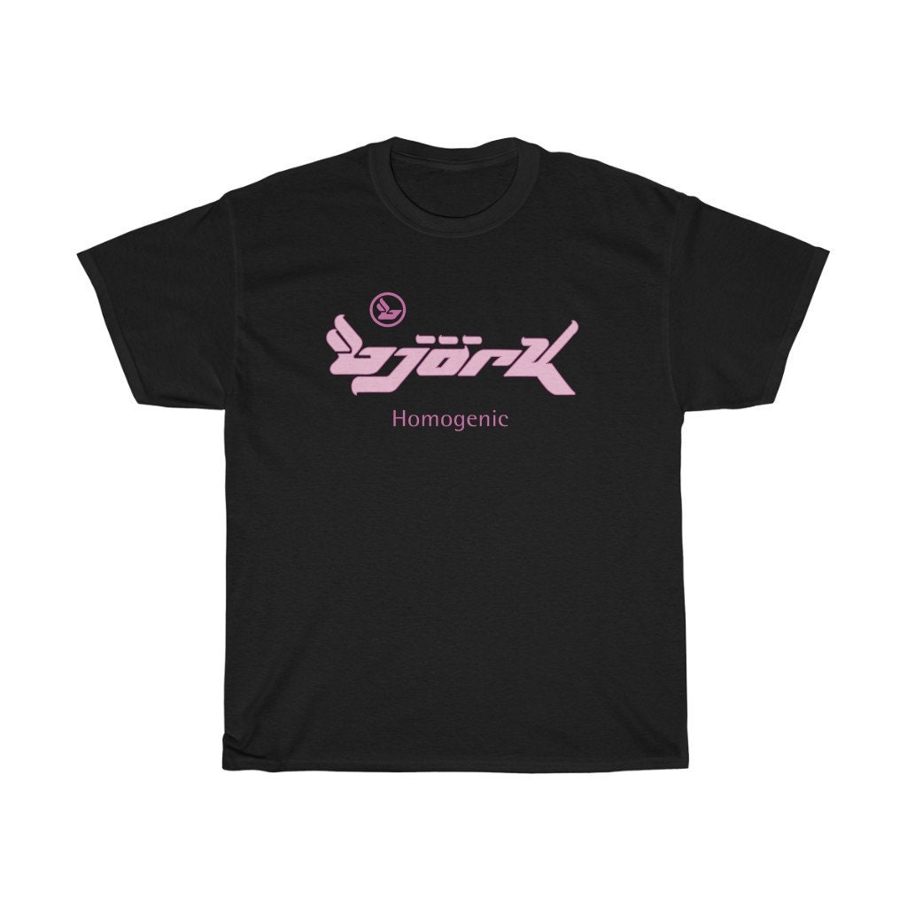 Bjork Homogenic Pink Logo T-shirt - Etsy Canada