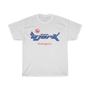 Björk Homogenic Logo T-shirt (Blå/Röd)