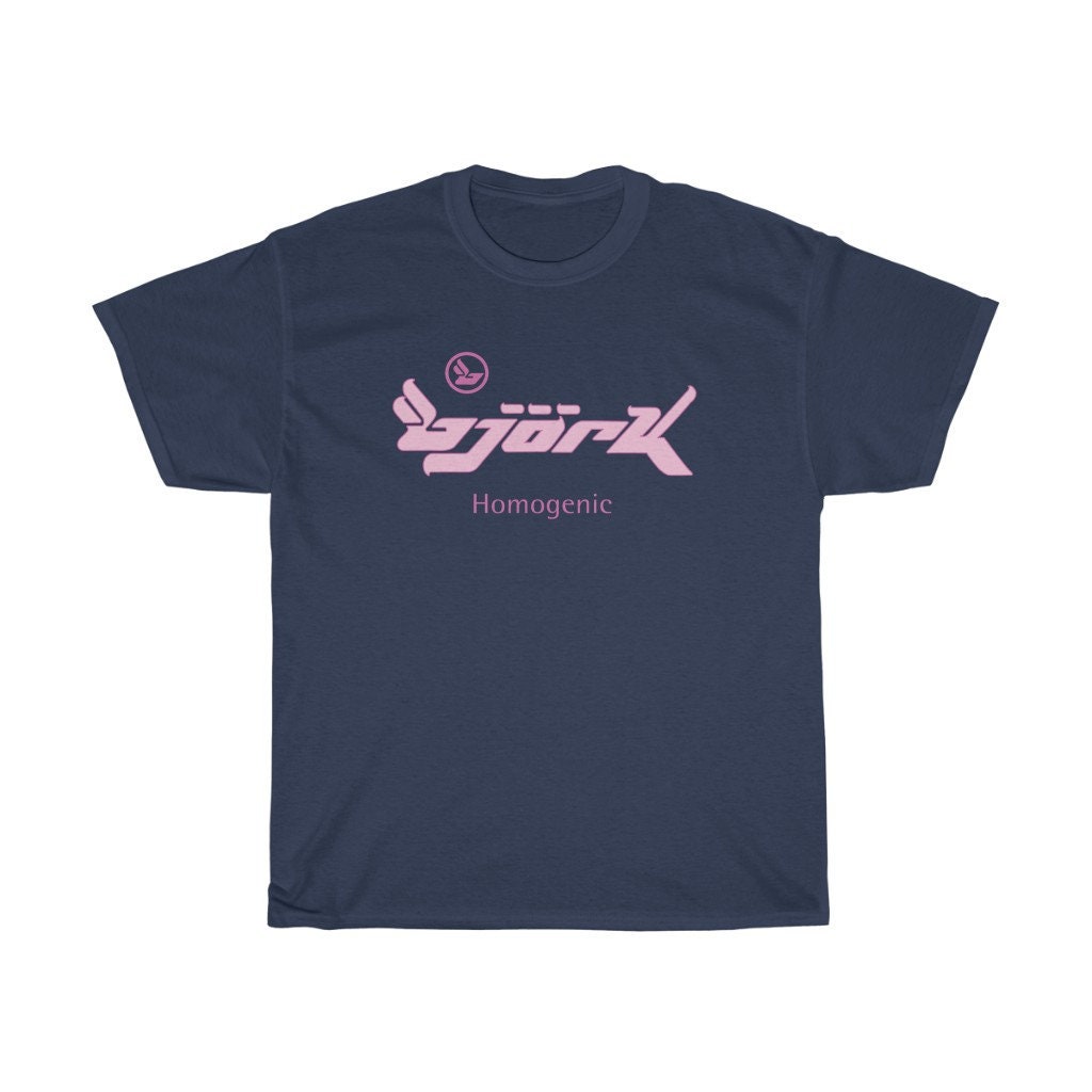 Bjork Homogenic Pink Logo T-shirt - Etsy