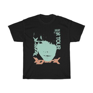 Bjork 1996 January Tour Vintage Vibe T-shirt (Mint / Light Melon)