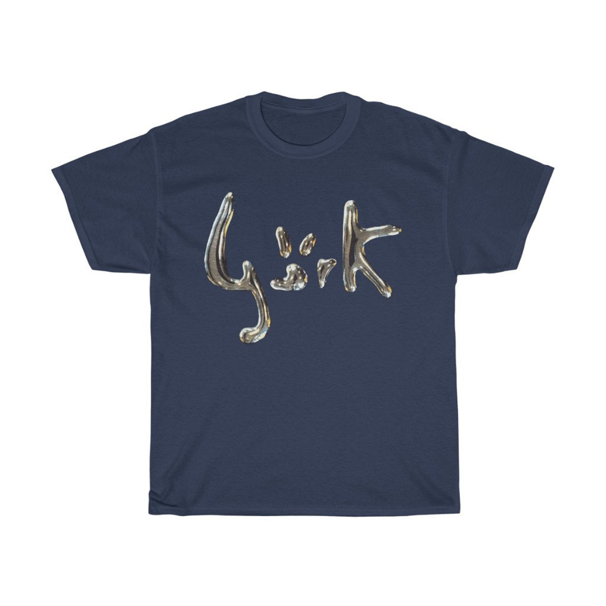 Discover Bjork Metallic Debut Logo T-shirt