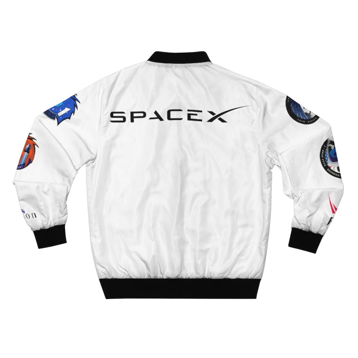 Spacex Bomber Jacket Falcon 9 / Crew Dragon Etsy