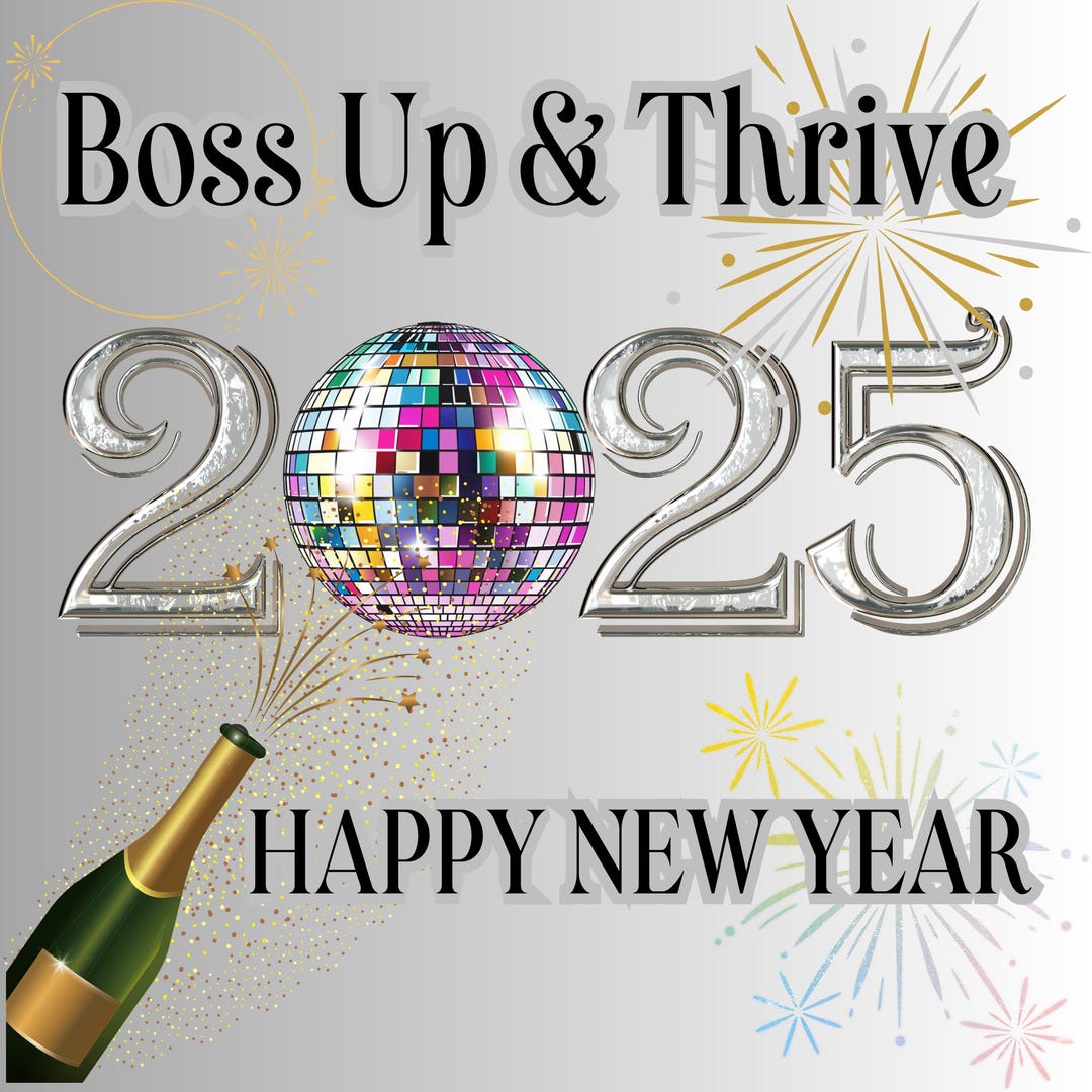 New Year 2025 Gift Box Template 8x8x4 Inch Digital Download